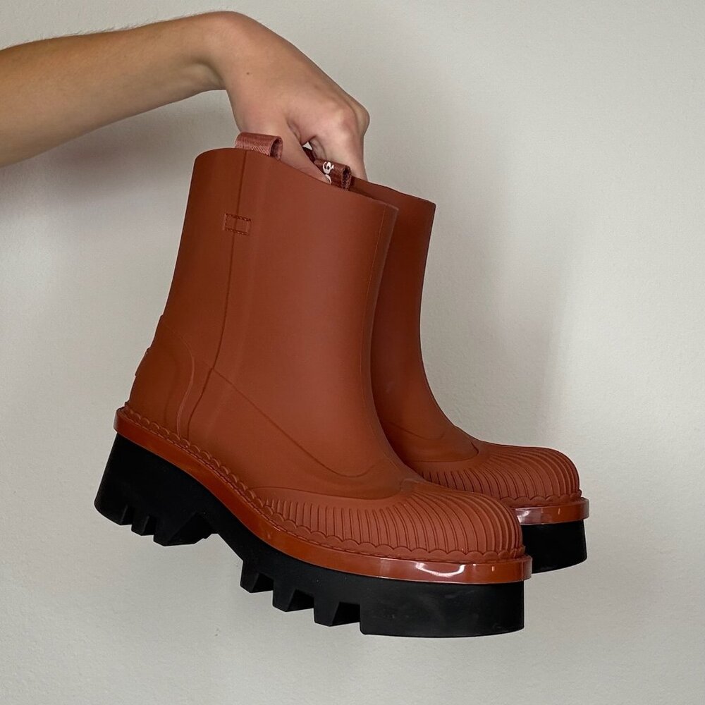 Chloe Rubber Chelsea Boots - 38